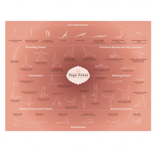 Yoga Poses Poster| UncommonGoods