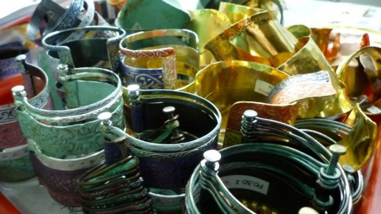 Embossed Patina Cuff Bracelets | UncommonGoods