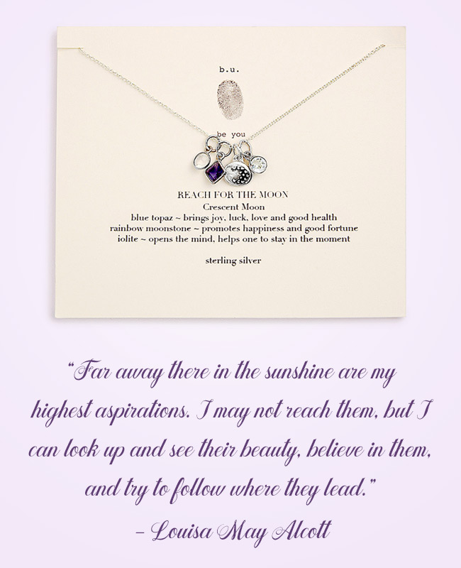 Reach for the Moon Inspirational Jewelry - Necklace