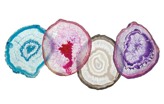 Agate Coasters - UncommonGoods