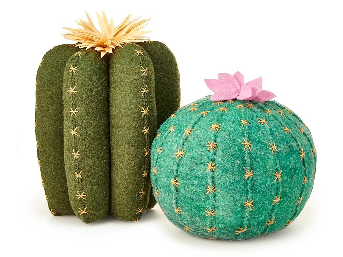 Cactus Bloom Throw Pillows | UncommonGoods